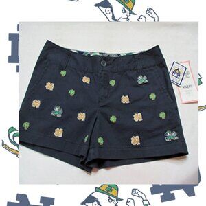 NWT University of Notre Dame Logo Shorts Womens Size 5